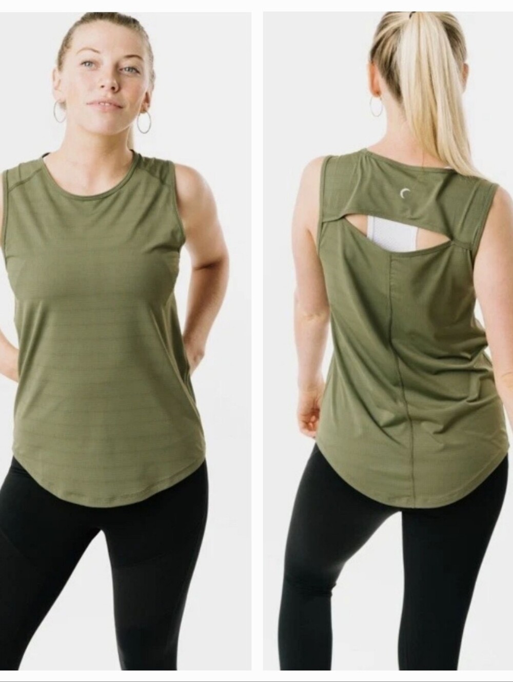 Zyia Olive Horizon Muscle Tank